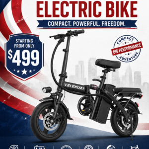 Buy LELEKUAI Folding Electric Bike