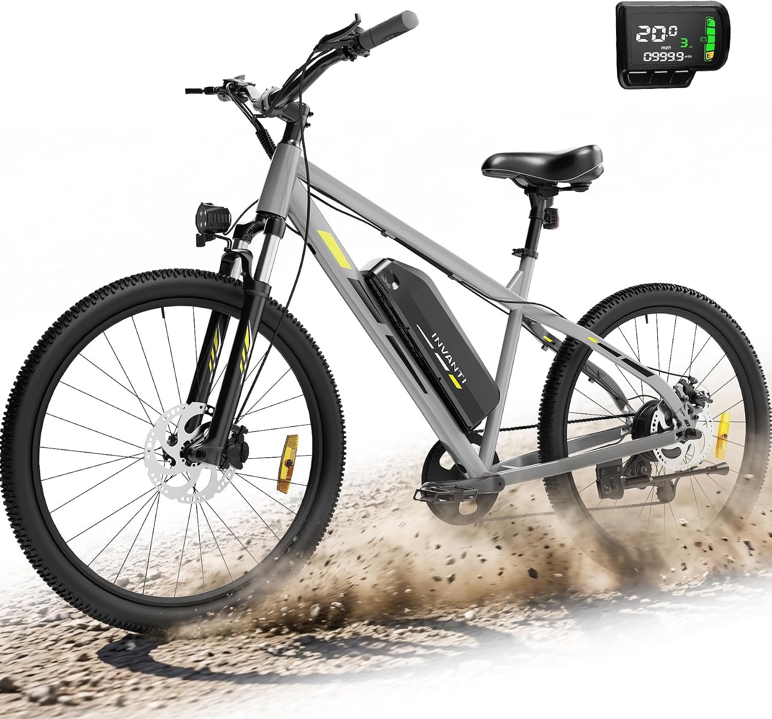 INVANTI Electric Mountain Bike – 26" 750W Commuter E-Bike