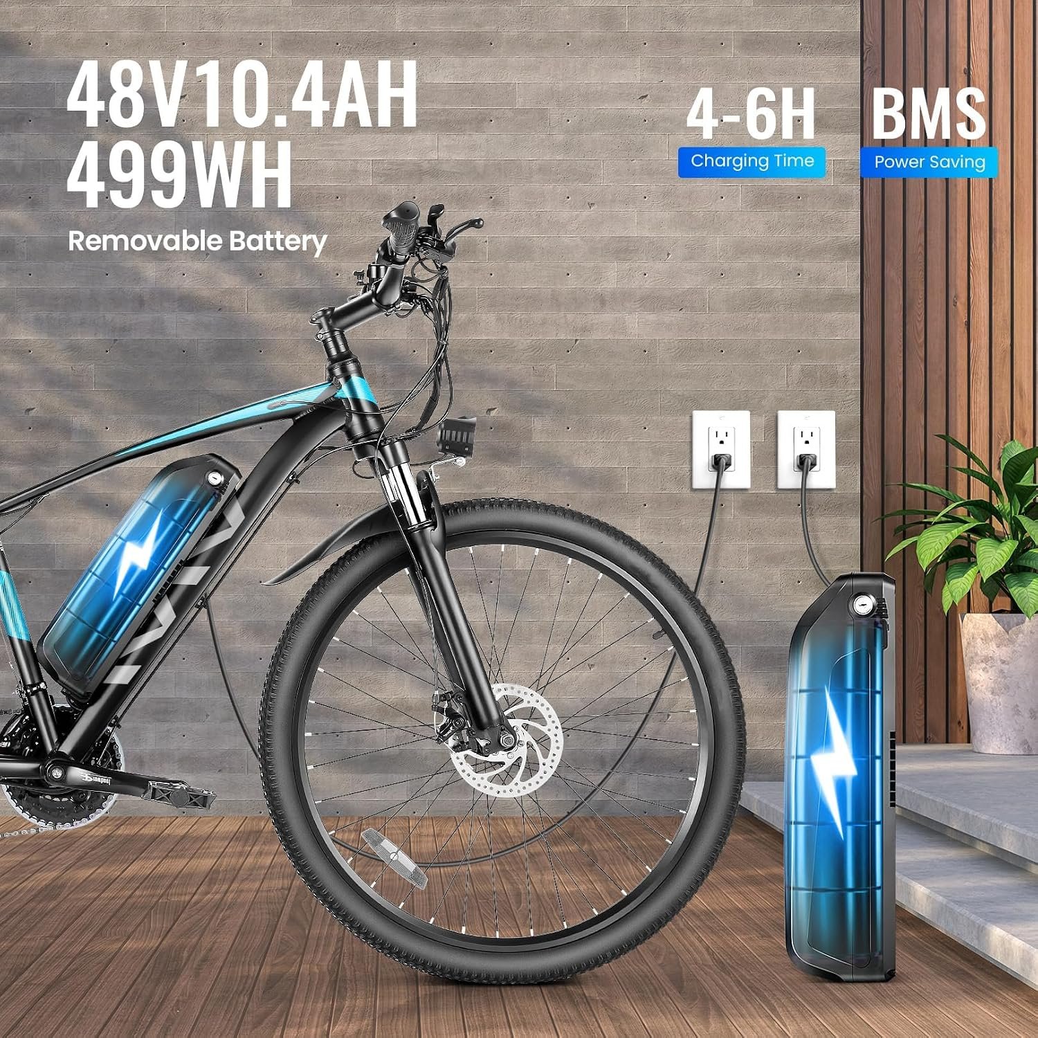 Vivi Electric Mountain Bike – 27.5" 500W E-Bike, Up to 50 Miles - Image 3