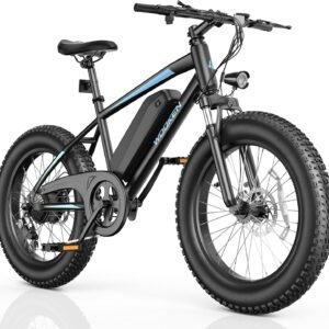Wooken Fat Tire Electric Bike – 20"x4.0 Folding E-Bike for Adults