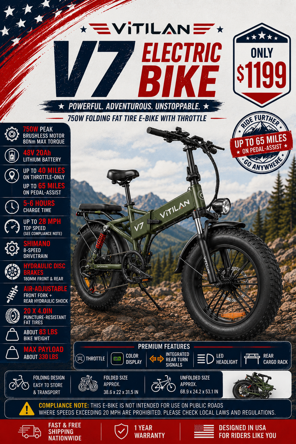 Buy Vitilan V7 Electric Bike